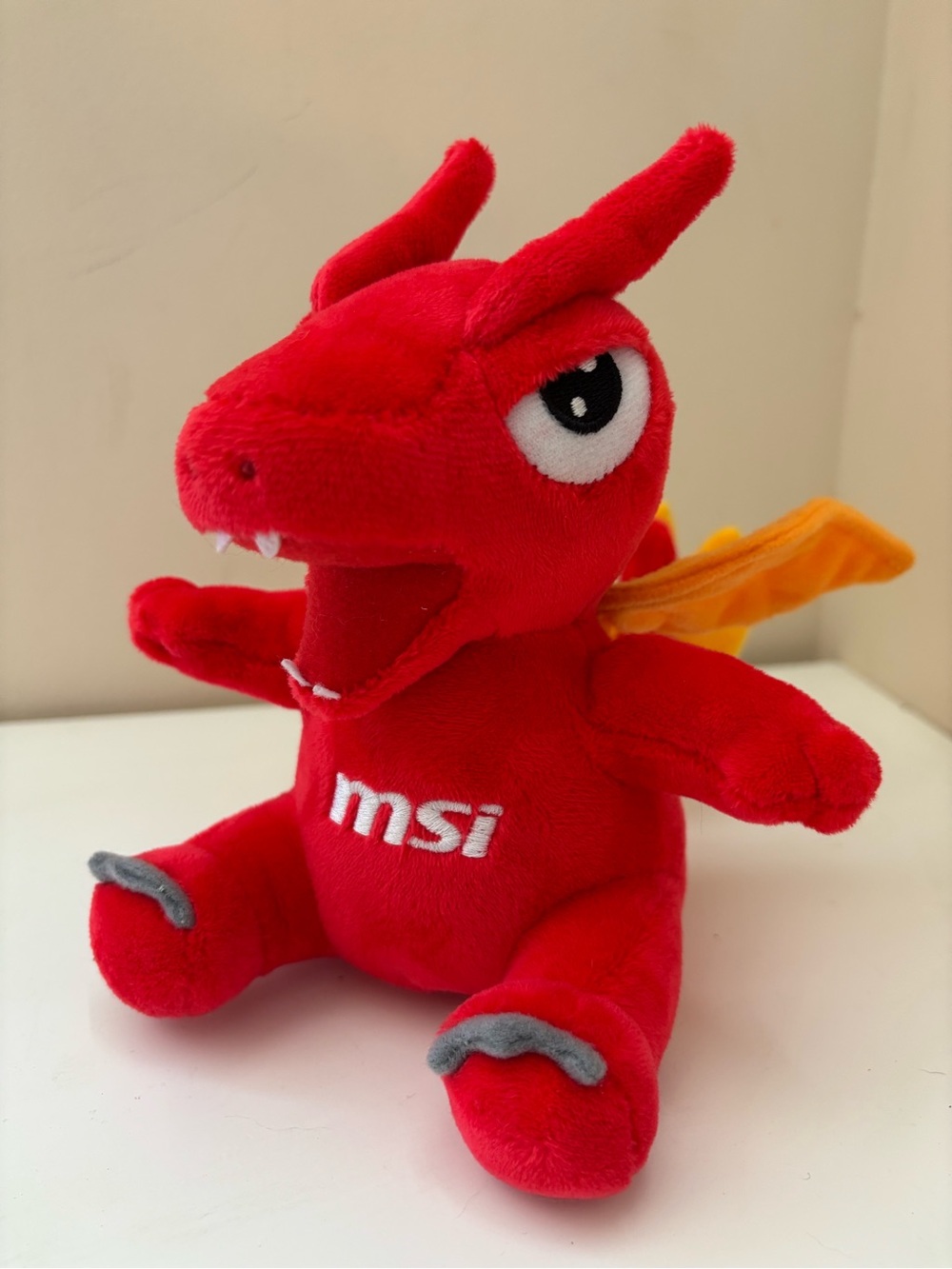 MSI Red Dragon Plush Toy - Soft Kids Plushie